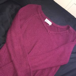 Burgundy Sweater